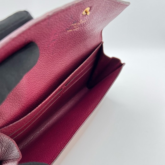 Authentic LV Louis Vuitton Monogram Empreinte Sarah Bifold Long Wallet W/ Insert - Picture 6 of 12